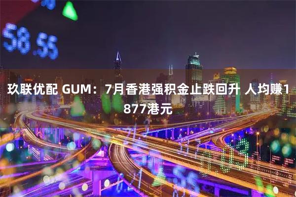 玖联优配 GUM：7月香港强积金止跌回升 人均赚1877港元